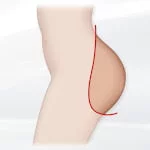 Gel butt (only for silicone bodies)